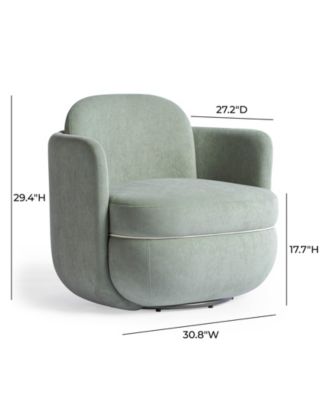 Wolfie Velvet Swivel Chair