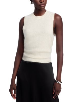 Brushed Crewneck Shell Top in Cashmere