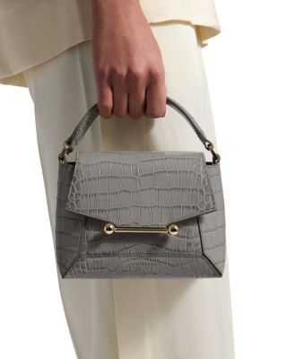 Mosaic Nano Soft Embossed Croc Top Handle Bag
