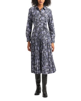 Kenza Pleated Midi Dress