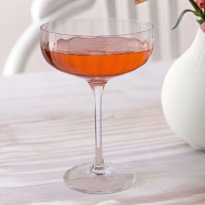 Rose Garden Coupe Champagne Glass, Set of 4