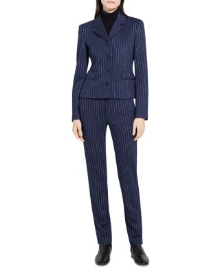 Fitted Pinstripe Jacket