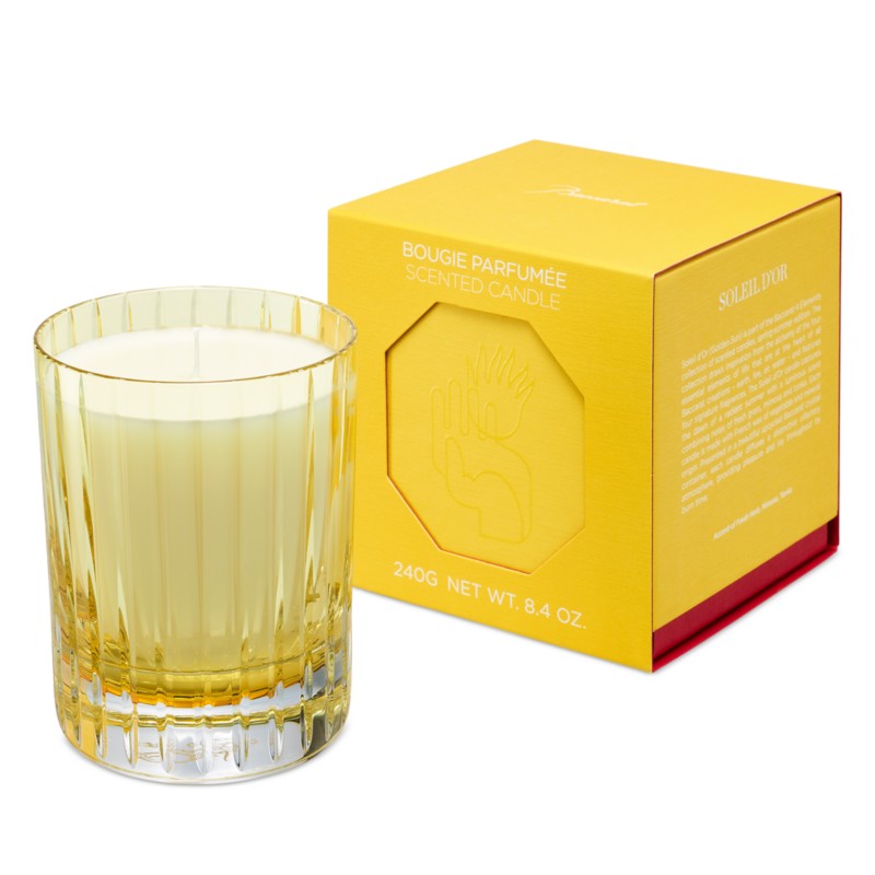 Baccarat 4 Elements Scented Candle - Soleil d'Or in Yellow