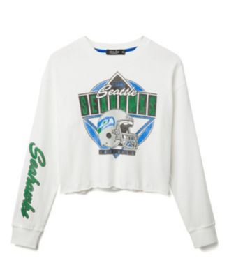 Women's NFL Seattle Seahawks Helmet Crop Fleece