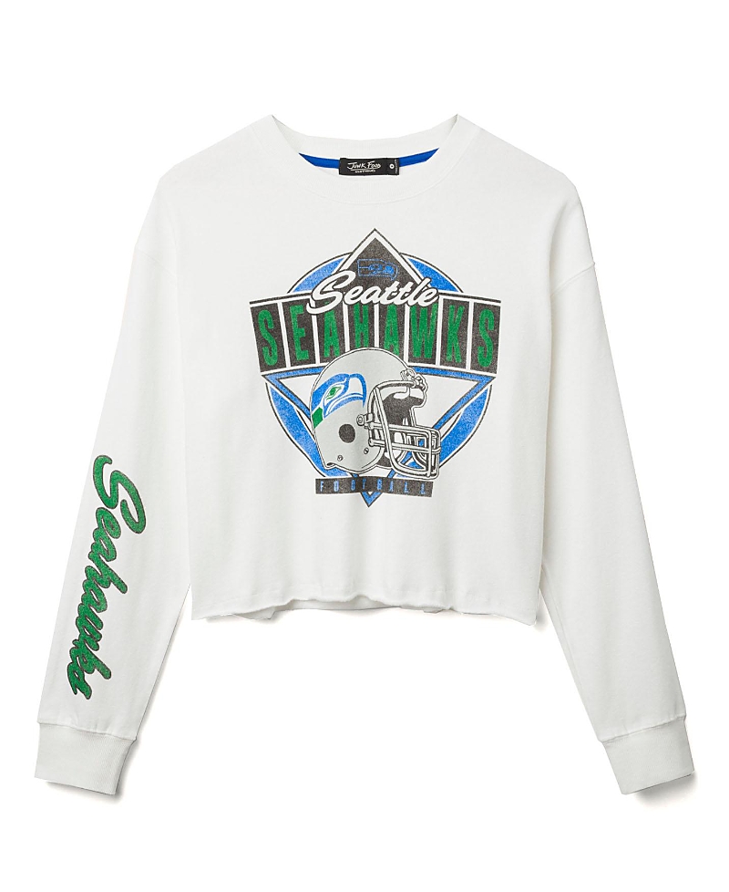 Junk Food Clothing Women's Nfl Seattle Seahawks Helmet Crop Fleece