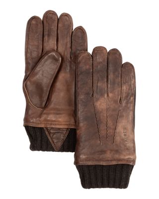 Burnished Leather Flight Gloves