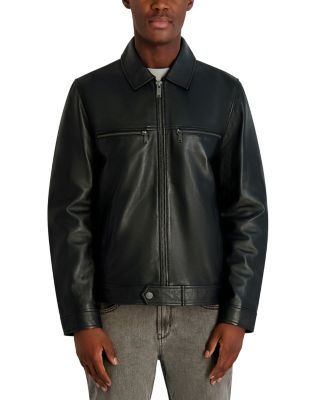 Collared Leather Jacket