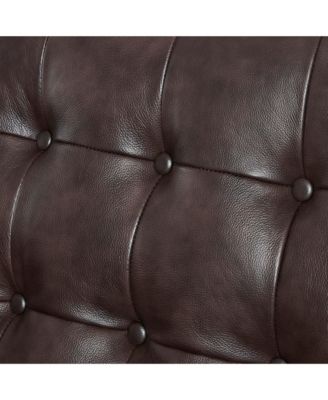 Exalt Tufted Leather Loveseat