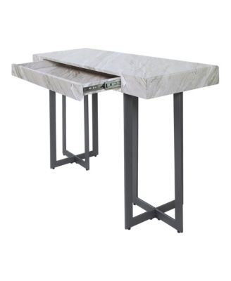 Martine 47" Faux Marble Top 1-Drawer Sofa Table