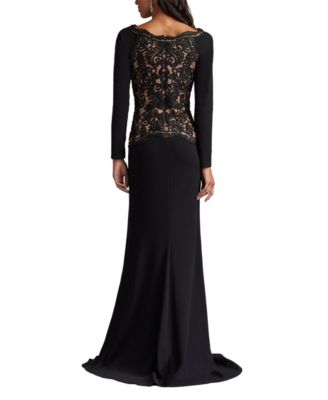 Nayana Embroidered Crepe Gown
