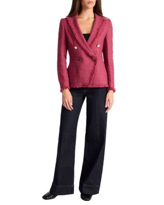 Alaia Double-Breasted Tweed Jacket