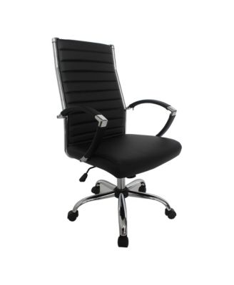Tioga 43-inch Faux Leather Height Adjustable Swivel Office Chair