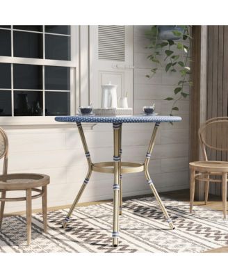 Tricke Aluminum and PE Wicker Patio Round Counter Height Table