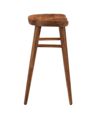 Saville Backless Wood Counter Stools, Set of 2