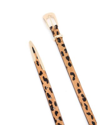 Women's Cheetah Liquid Metal Western Belt