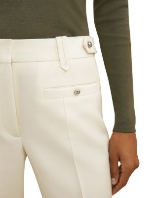 Athena Wool Stud Trim Flare Leg Pants