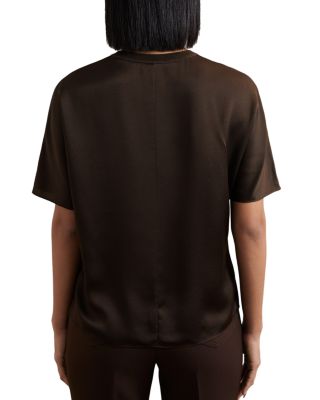 Lena Silk Short Sleeve Top