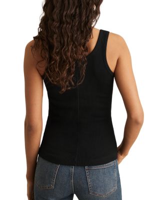 Violet Scoop Neck Rib Vest