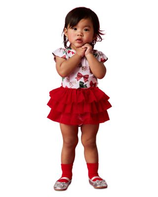 Girls' Christabel Ruffled Tulle Tiered Bodysuit Dress - Baby