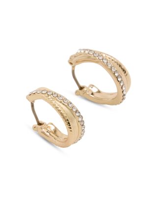 Twisted Rope Pave Earrings