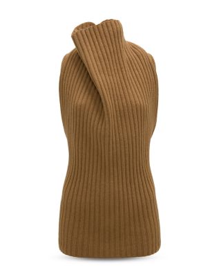 Sleeveless Rib Knit Top