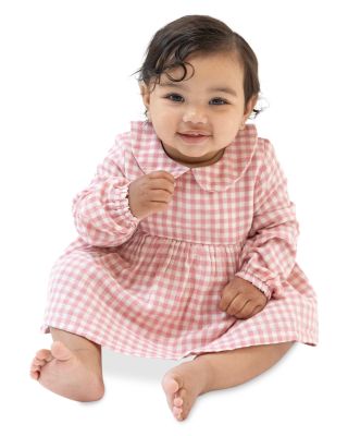 Plaid Peter Pan Collar Bubble with Skirt - Baby