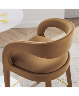 Pinnacle Performance Velvet Bar Stool, Set of 2