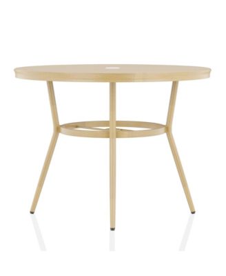 Sylvestri Aluminum Patio Round Dining Table