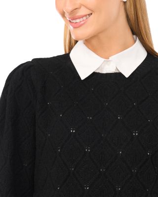 Rumer Pointelle Twofer Sweater