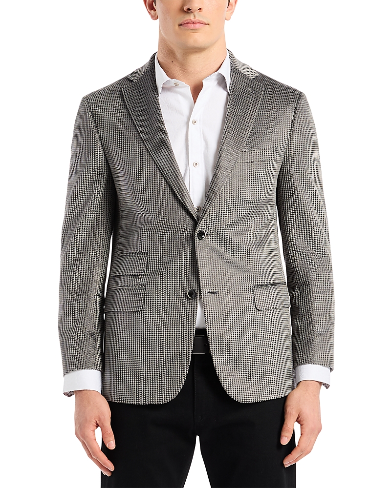 Robert Graham Colden Grey Velvet Houndstooth Sport Coat In Gray