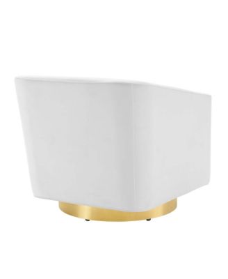 Twist Accent Lounge Performance Velvet Swivel Chair