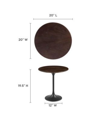 Lippa Round Wood Side Table