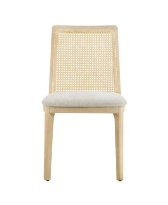 Monarch Wood and Rattan Dining Side Chair