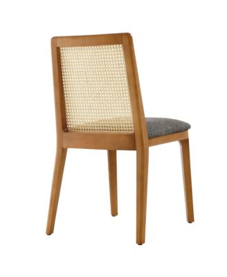 Monarch Wood and Rattan Dining Side Chair