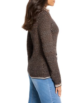 Brick Stitch Knit Jacket