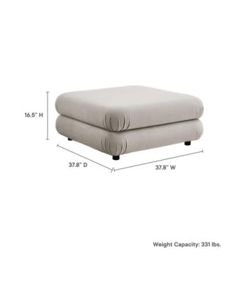 Jubilee Modular Performance Velvet Ottoman