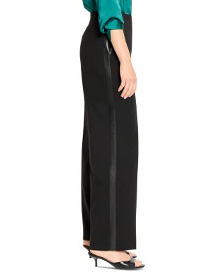 Lenox Wide Leg Sleek Stretch Tuxedo Pants