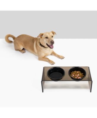 Medium Bronze Pet Feeder, 1 Quart Bowls