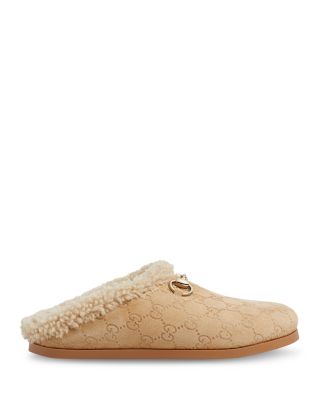 Women's Horsebit Shearling Mules