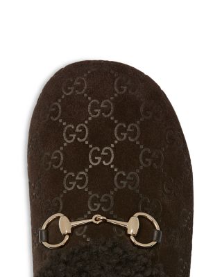 Women's Horsebit Shearling Mules