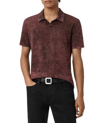 Carsten Open Collar Denim Polo Shirt