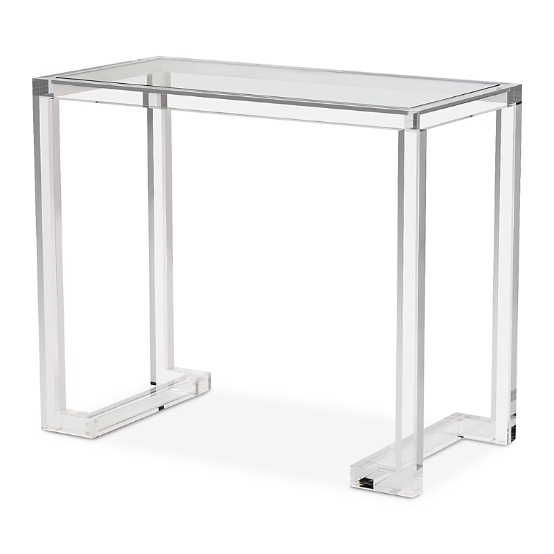 Interlude Home Ava Console Table In Transparent