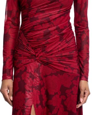 Selene Ruched Long Sleeve Dress