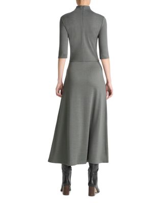 Elbow Sleeve Turtleneck Dress