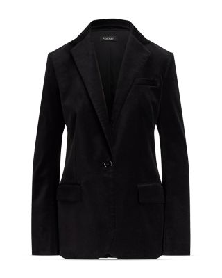 Stretch Velvet Blazer