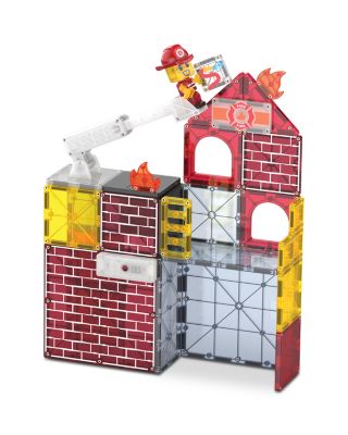 Fire Station Magnetic Construction Set, 50 Piece - Ages 3+
