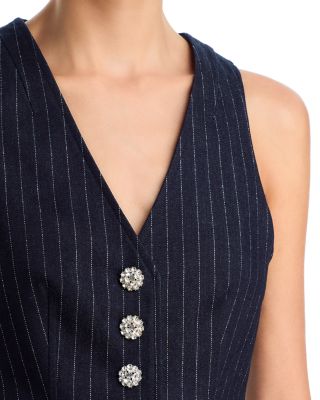 Anderson Metallic Pinstripe Vest