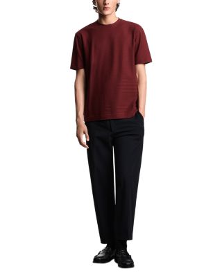 Textured Cotton Jacquard Tee