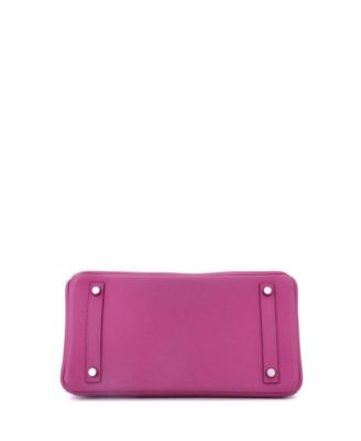 Birkin 30 Handbag Pink Togo with Palladium Hardware