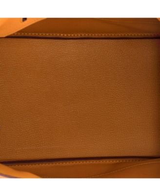 Birkin 30 Handbag Orange Clemence with Palladium Hardware